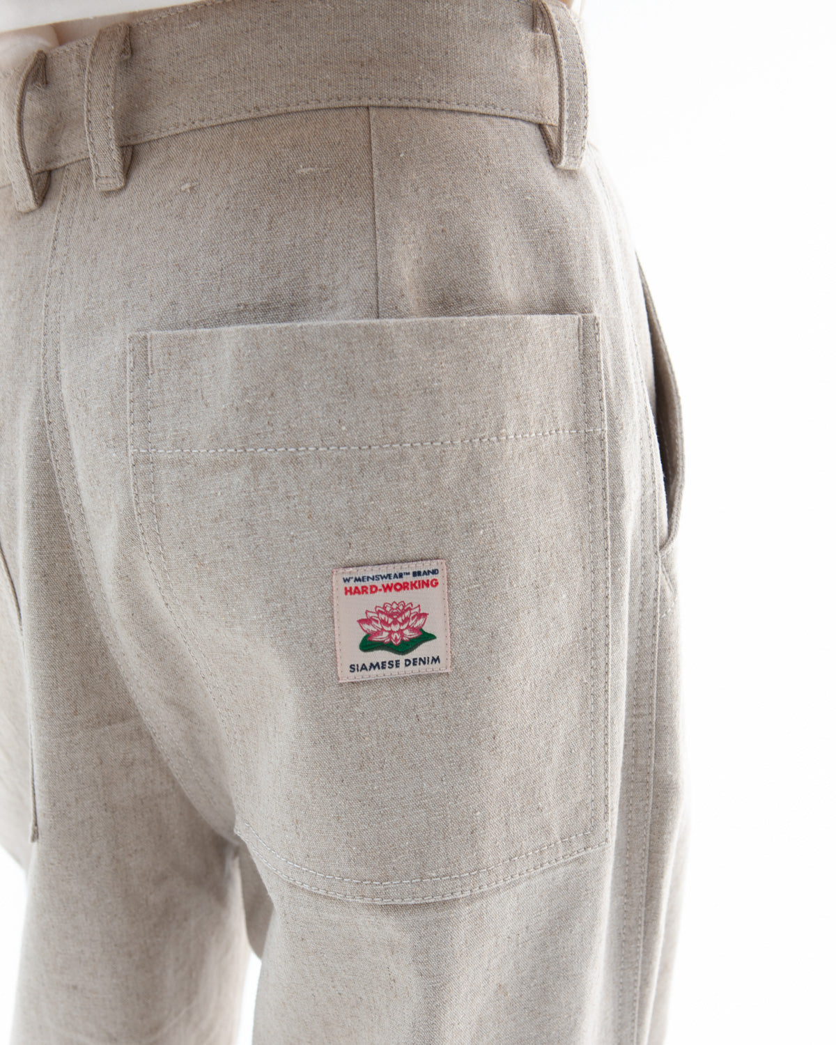 Work Jean - unbleached cotton/linen blend