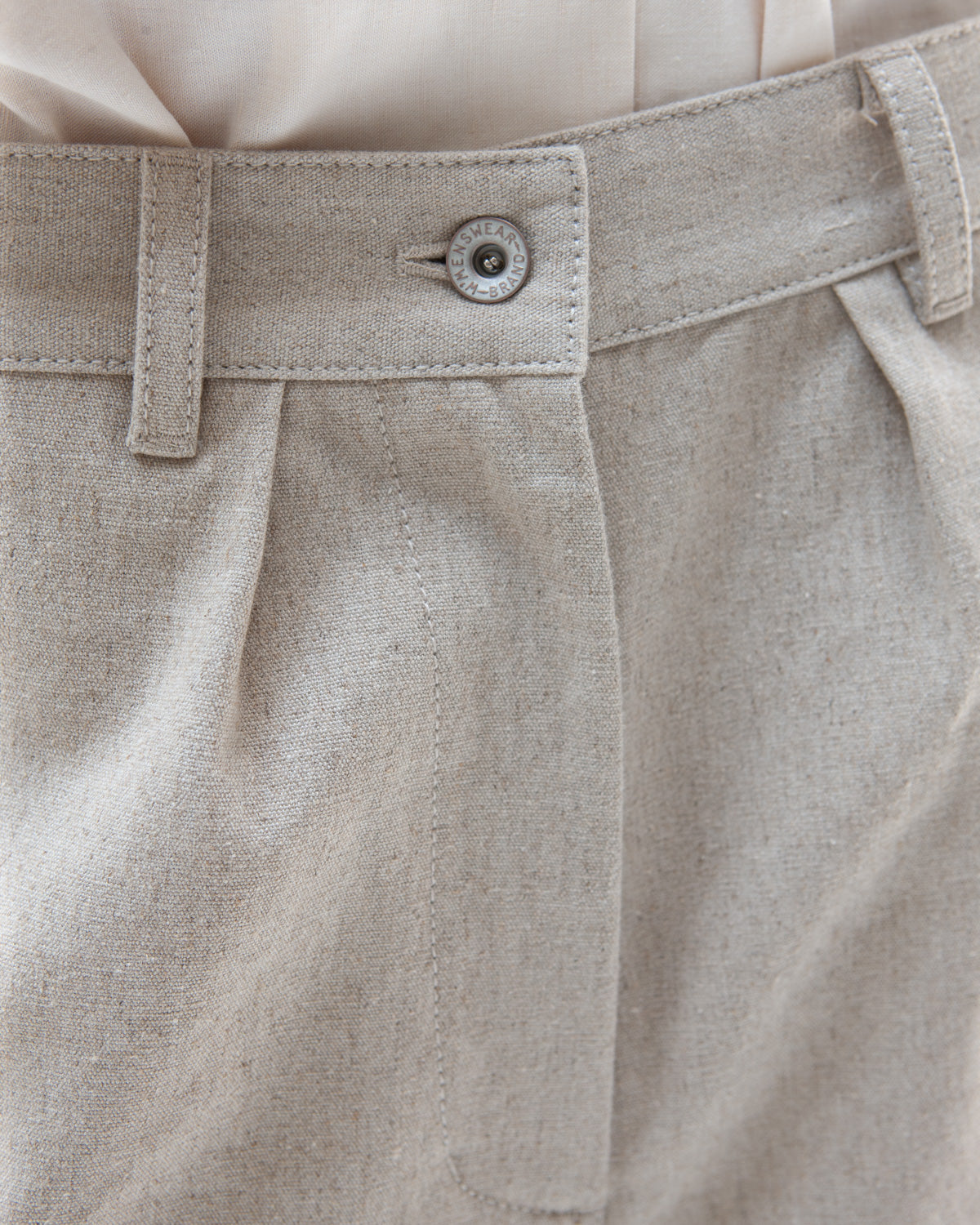 Work Jean - unbleached cotton/linen blend