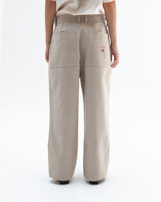 Work Jean - unbleached cotton linen blend