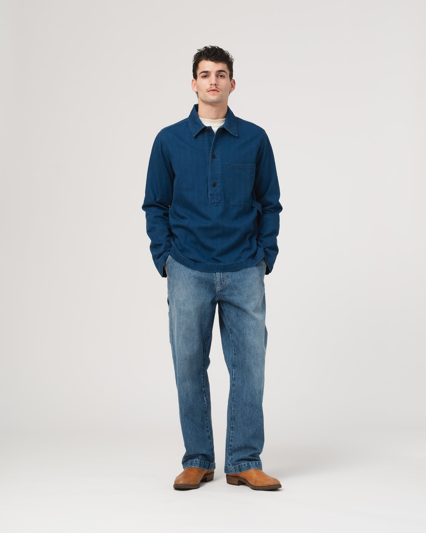 Fisherman Shirt - Herringbone Twill
