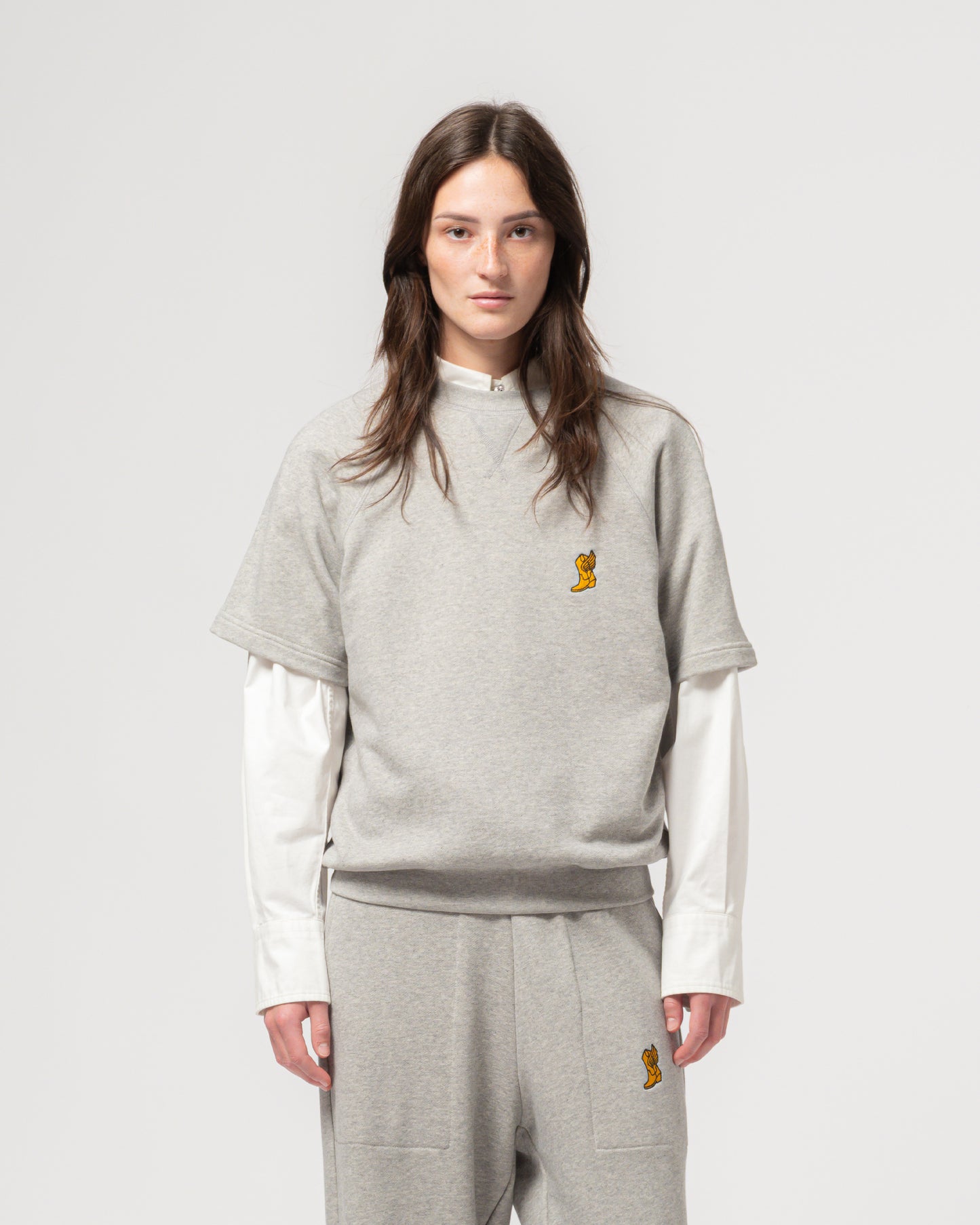 Rocky half sweat - grey marle