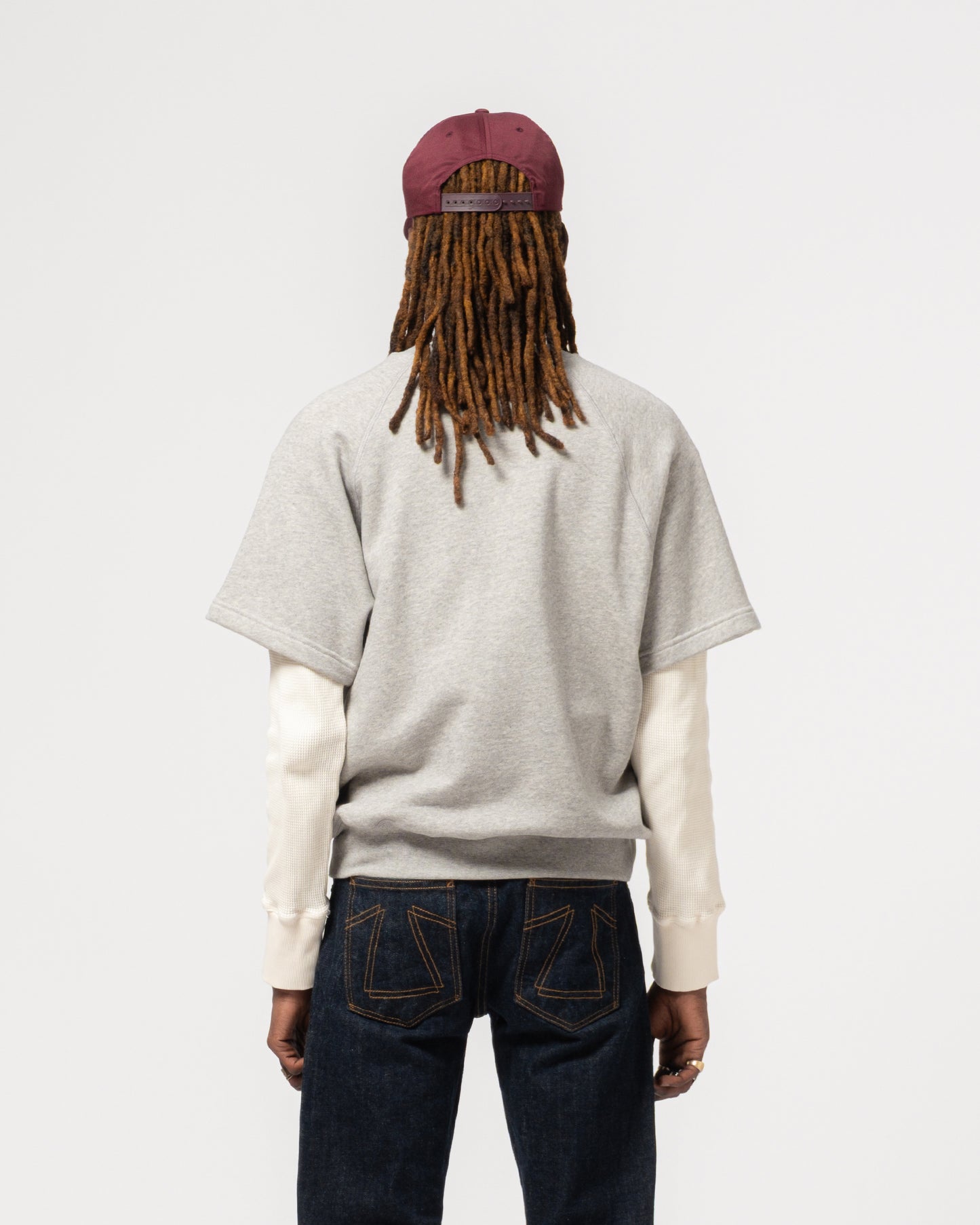 Rocky half sweat - grey marle