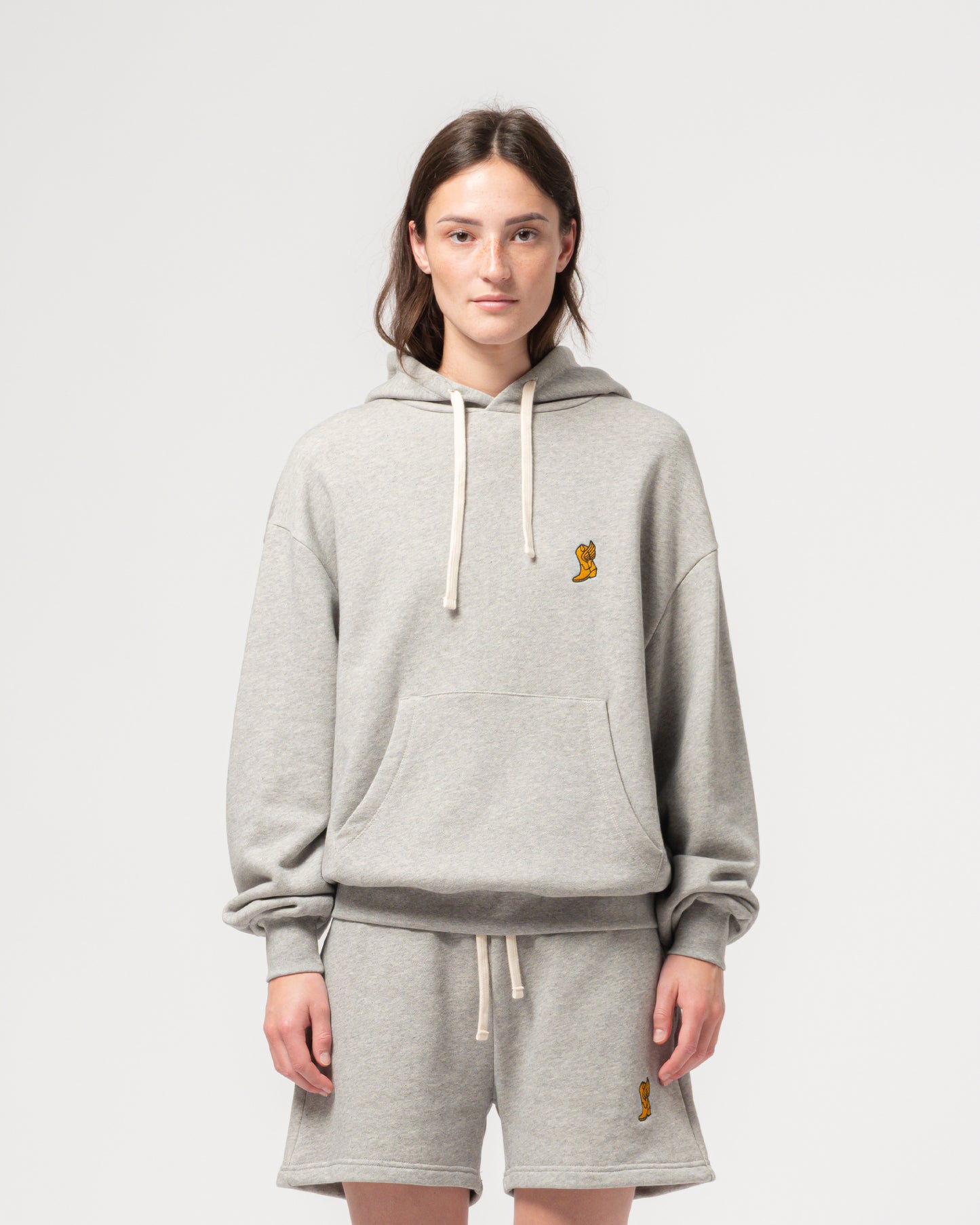 College Hoodie - Grey Marle
