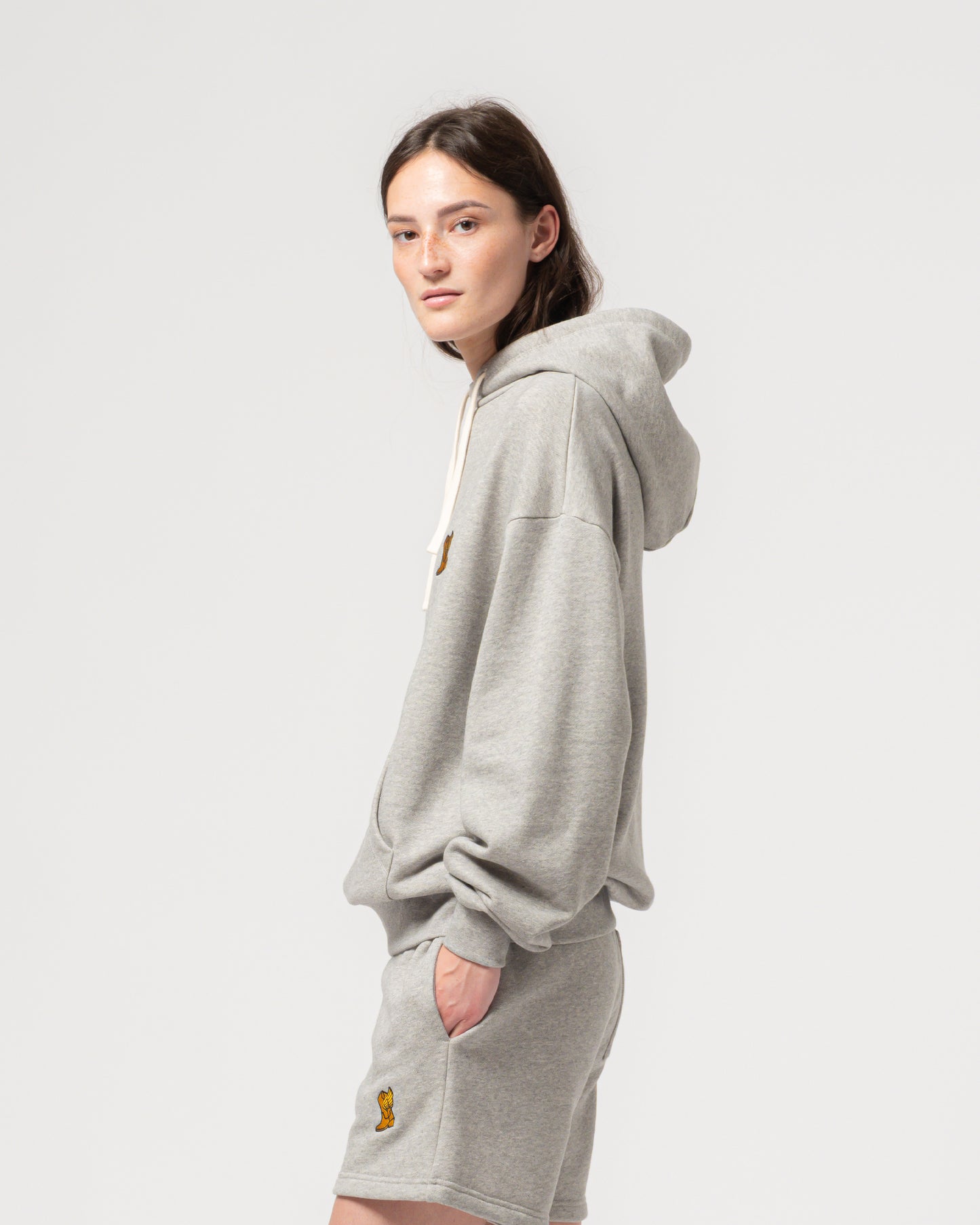 College Hoodie - Grey Marle
