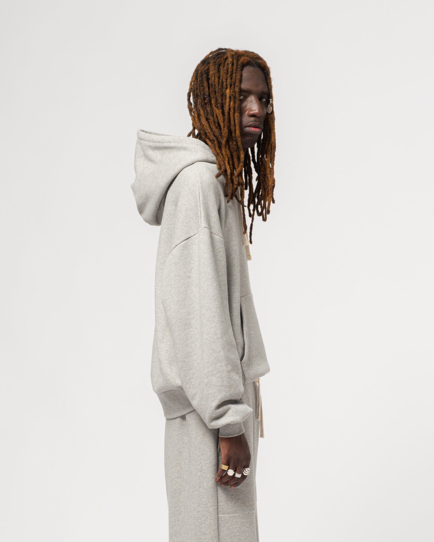 College Hoodie - Grey Marle