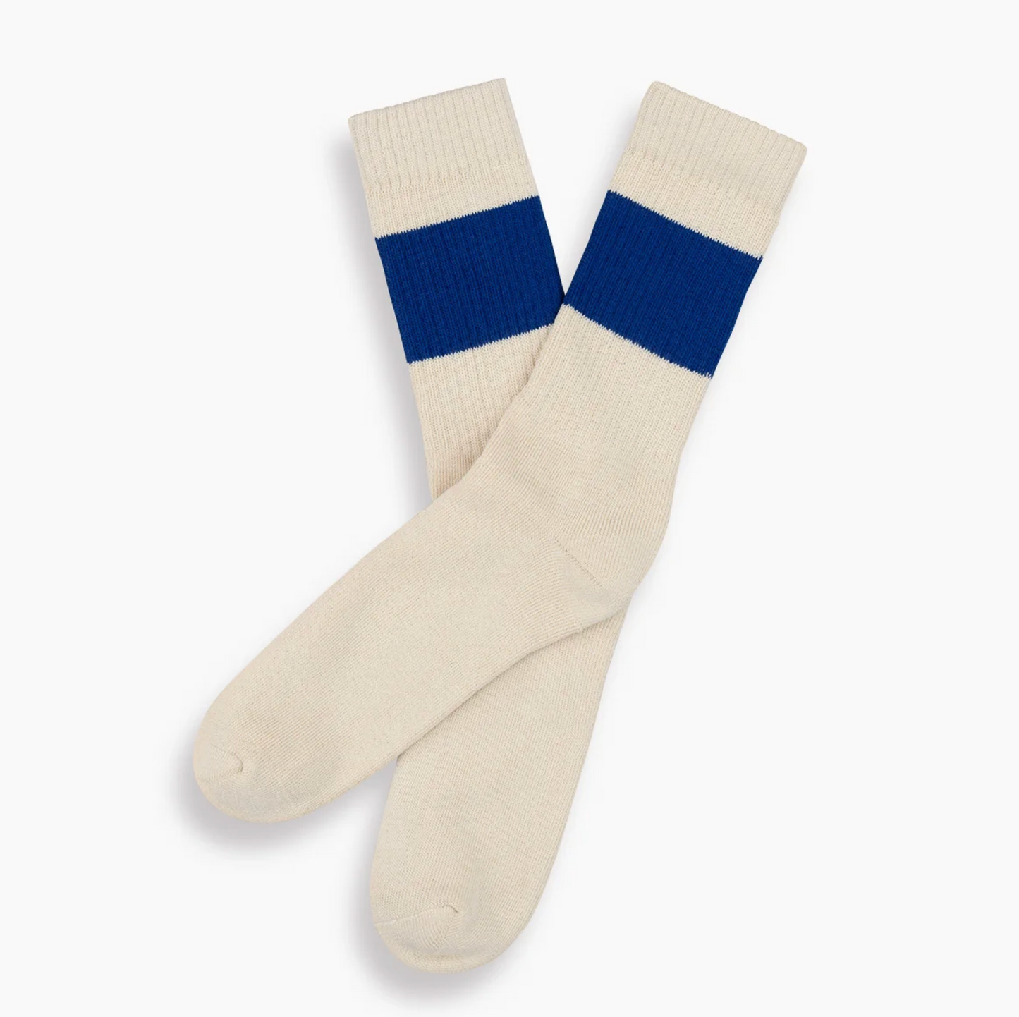 Sport Socks - Ecru/Blue