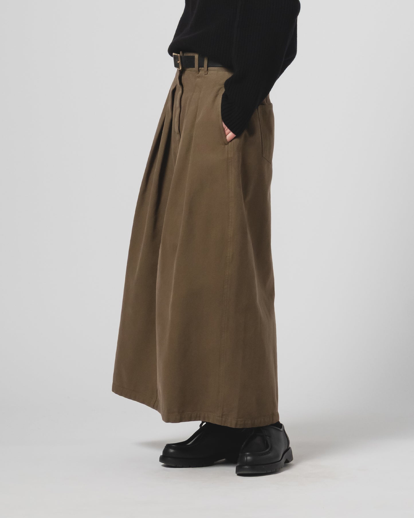 Bulb Skirt -Fossil Green Canvas