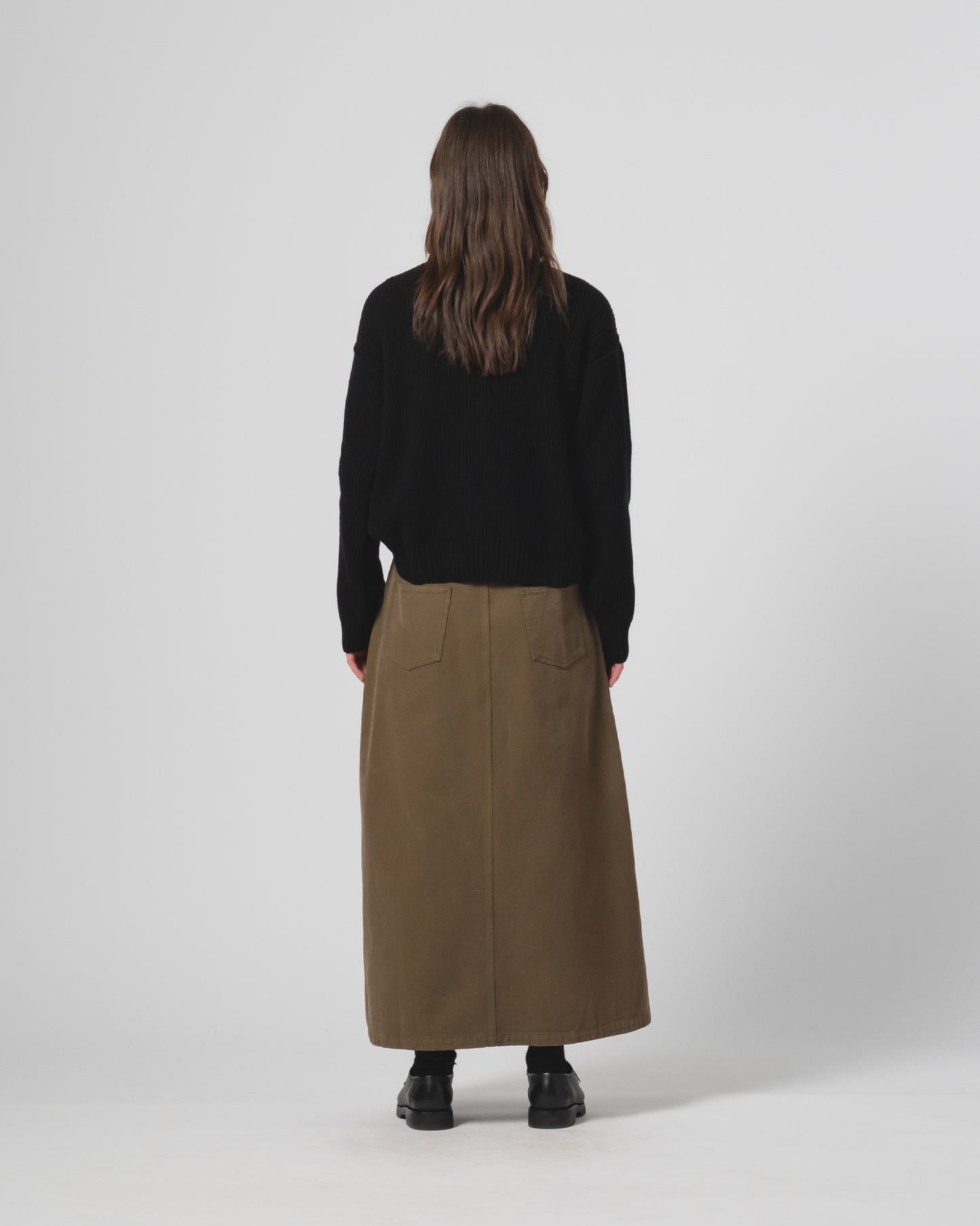 Bulb Skirt -Fossil Green Canvas
