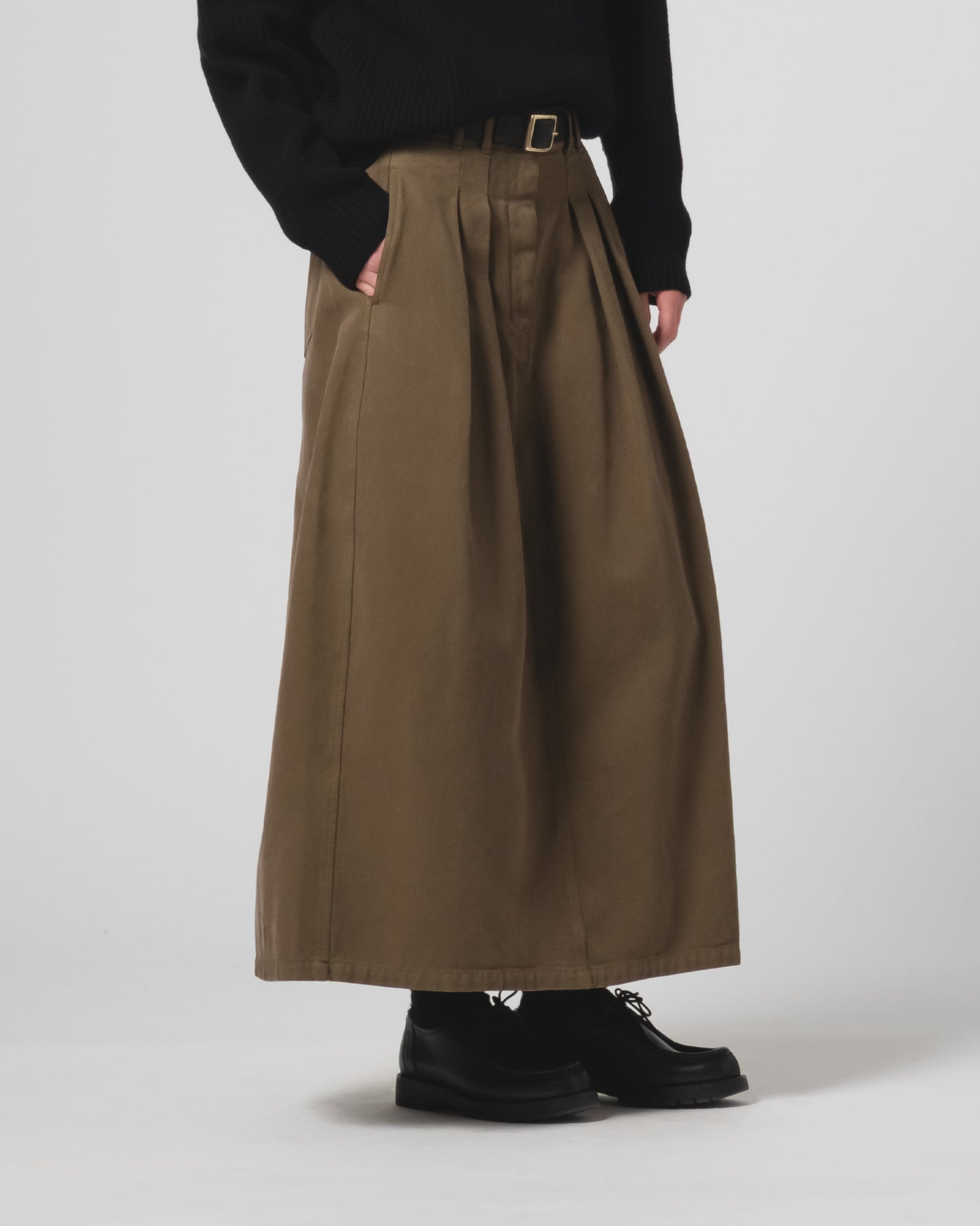 Bulb Skirt -Fossil Green Canvas