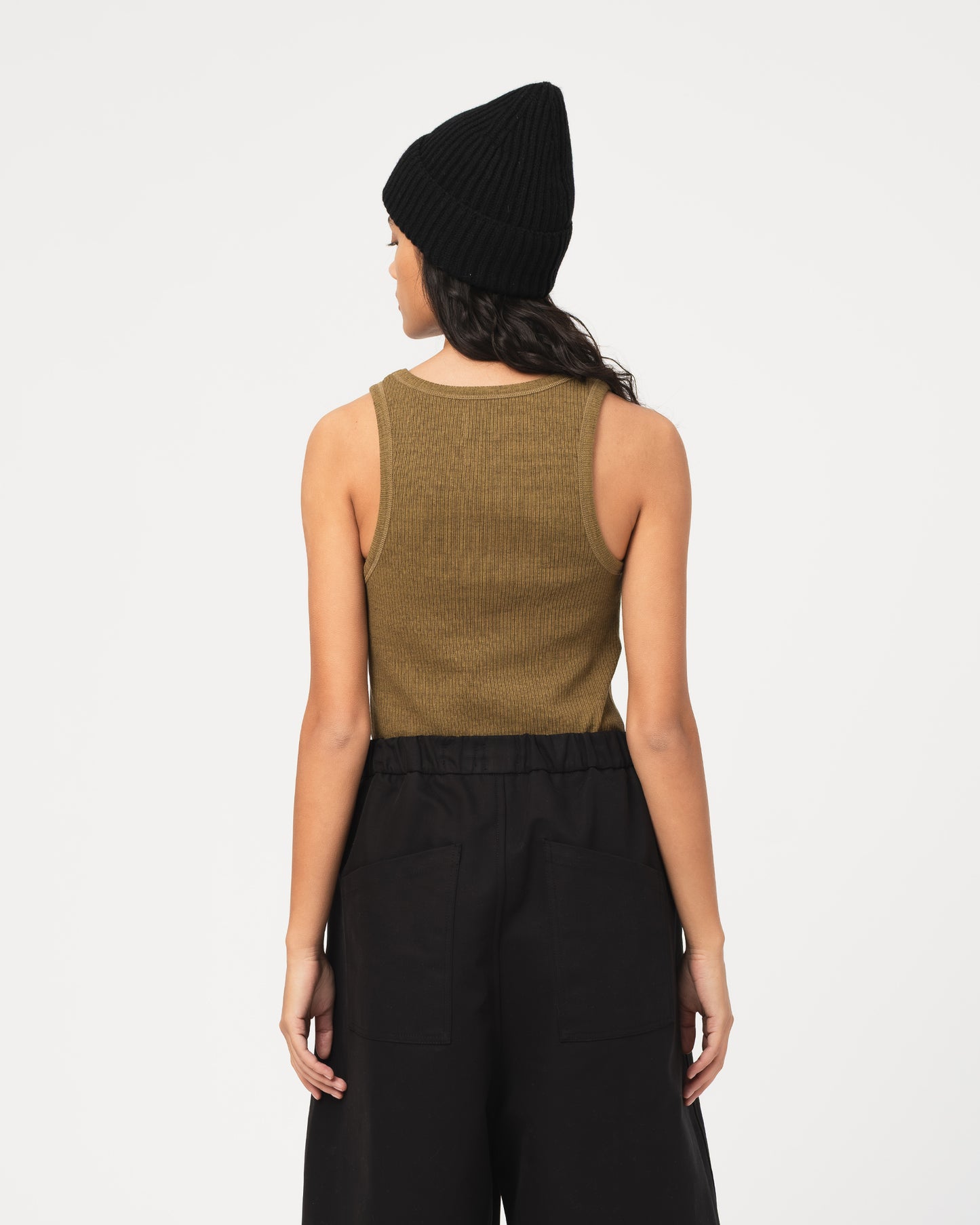 Military Rib Singlet - Olive