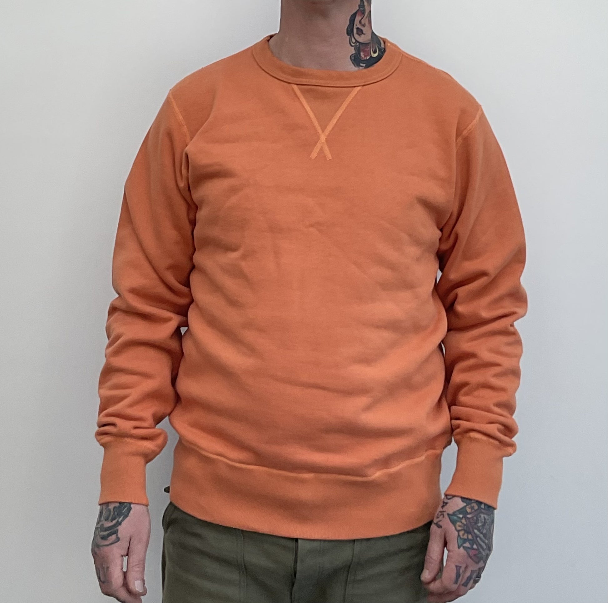 Crew Neck Orange Sweater Herren Altea Crew-neck Alpaca Wool-blend