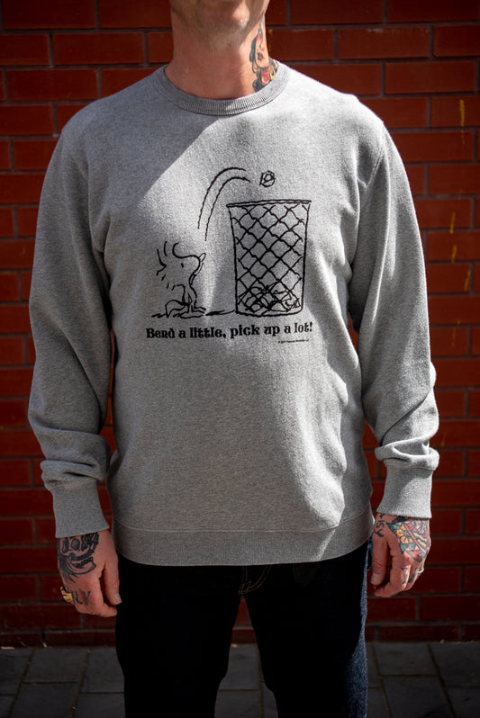Beautiful sweatshirt from TSPTR featuring Woodstock from Charles Shultz iconic Peanuts comic strip